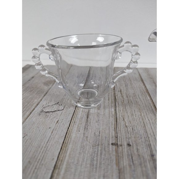 Vintage Imperial Candlewick Sugar Bowl and Creamer Set - Picture 2 of 7